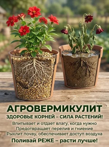 Агровермикулит 2 л природный почвоулучшитель для цветов, рассады, хранения овощей. Уральский минерал, ручная фасовка