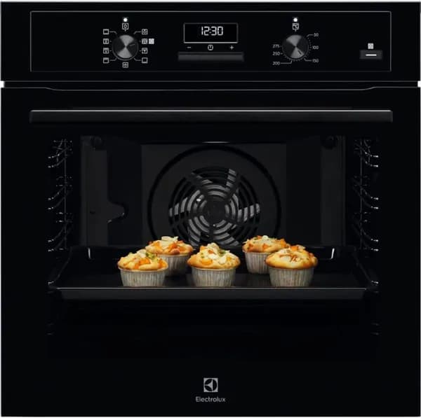 Электрический духовой шкаф Electrolux EOF5C50BZ, 59.4 см, 65 л, 8 режимов, гриль, конвекция, черный
