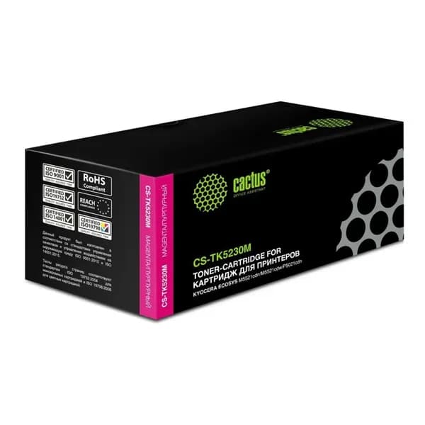 Картридж лазерный Cactus CS-TK5230M magenta ((2200стр.) для Kyocera Ecosys M5521cdn/M5521cdw/P5021cdn/P5021cdw) (CS-TK5230M)
