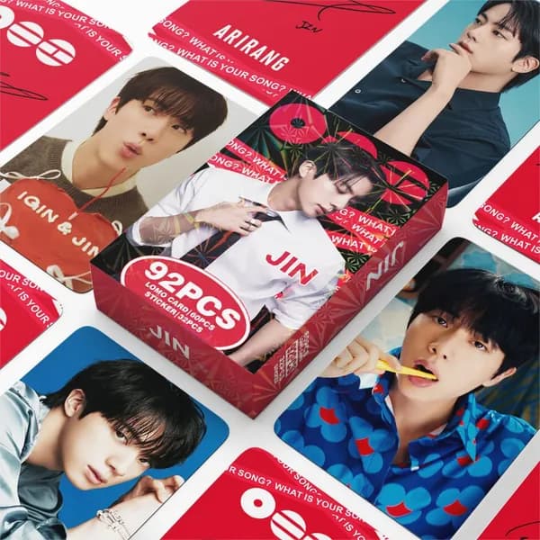 KPOP 92шт/коробка BTS SOLO JIN ARIRANG Фотокарточки ARIRANG JIN Коллекционная карточка