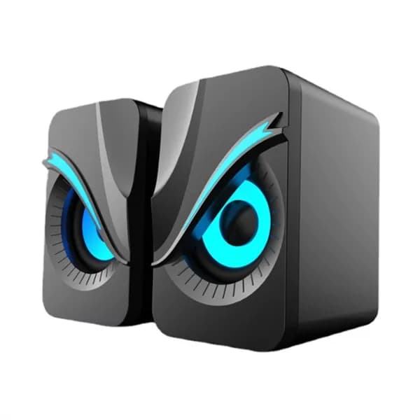 USB-проводная колонка, "RGB-подсветкой", портативный мини-динамик для ПК / ноутбука, с проводным регулятором громкости