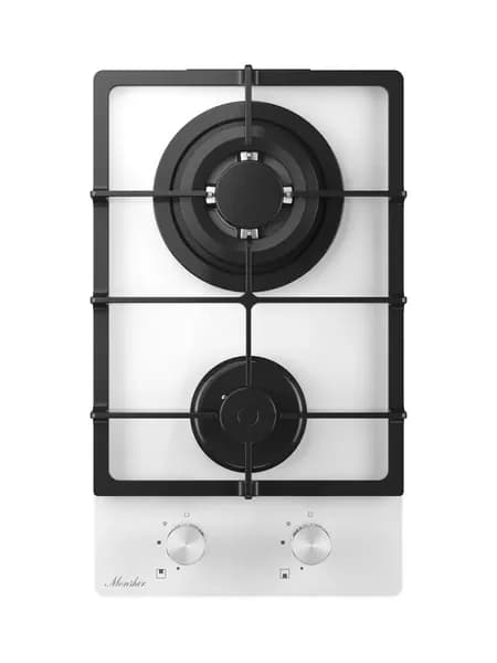Варочная панель Monsher MGG 33 Blanc газовая, 2 конфорки