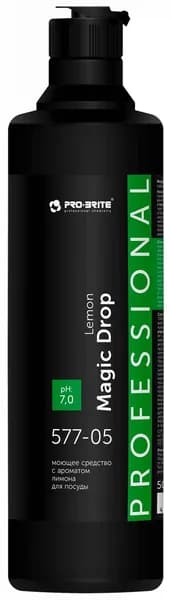 MAGIC DROP, средство для ручного мытья посуды, Pro-brite (500, лимон)