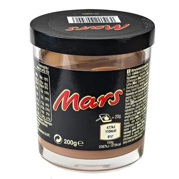 Шоколадная паста Mars Марс (Великобритания), 6шт. по 200г.