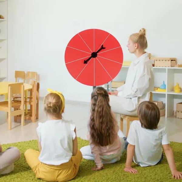 Крутящийся Призовой Колесо для Партии, 1шт, Оранжевый Пластик