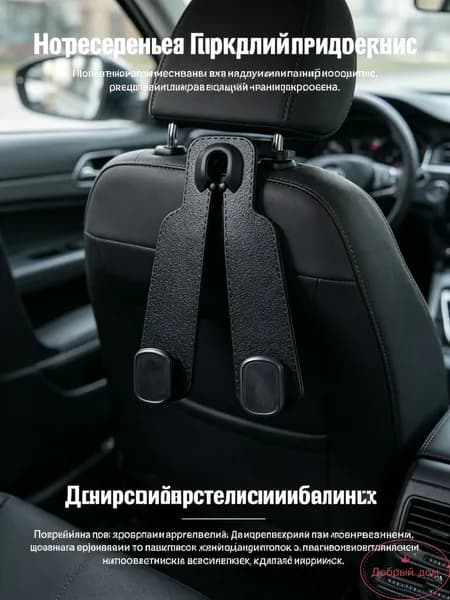 Крючок держатель на подголовник в автомобиль