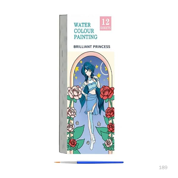 Детская акварельная книжка-раскраска