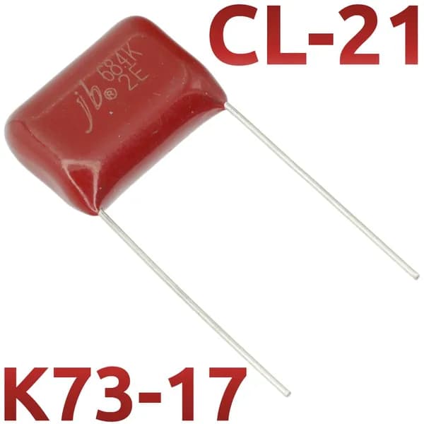 0,68мкФ 250В CL21 / К73-17 Конденсатор пленочный (10шт)
