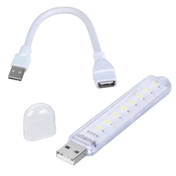 Встроенный свет USB c 8 светодиодами и согнутой трубкой для кемпинга, мебели и камерного оборудования