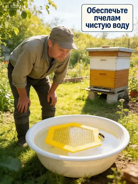 Лоток для питья пчёл и насекомых жёлтый 210 180 мм безопасная поилка для садовых опылителей, поильная станция для пчёл, бабочек и других насекомых