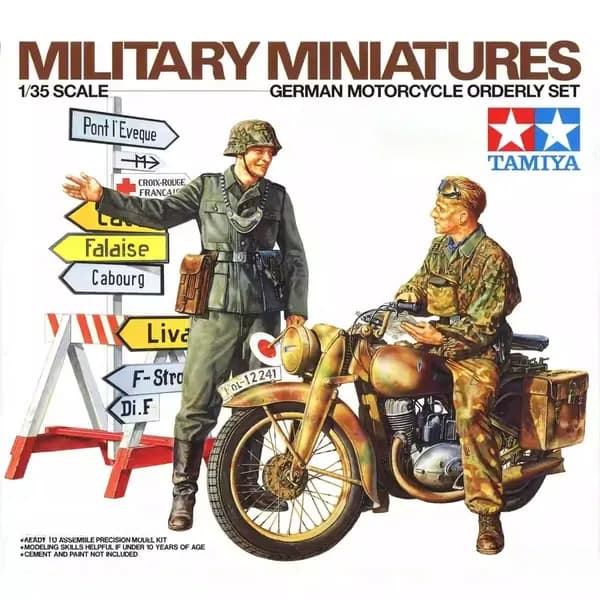 Tamiya 35241 1/35 Немецкий комплект для уборки мотоциклов (DKW NZ 350)