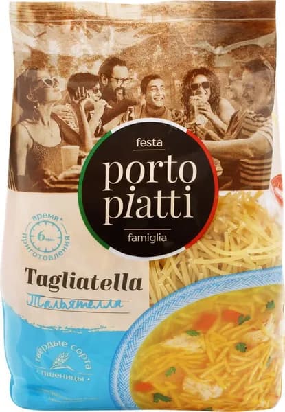 Макароны PORTO PIATTI Тальятелла, 400г