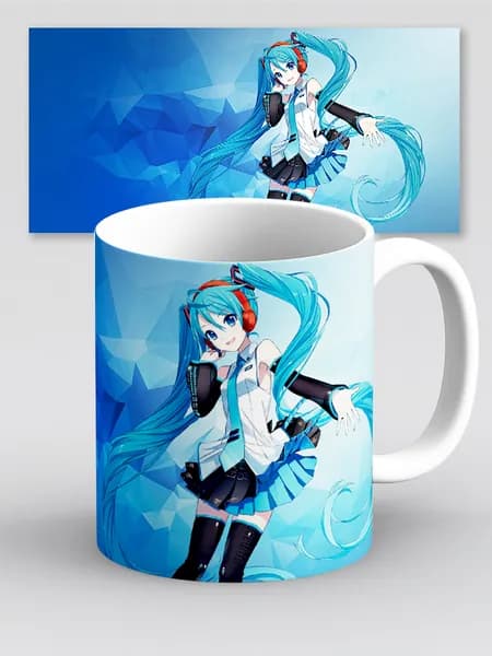 Кружка Вокалоид Хатсуне Мику Hatsune Miku Аниме