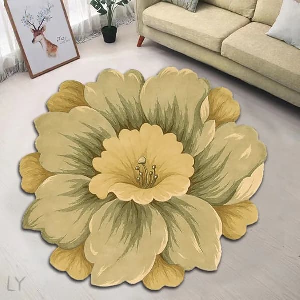 Коврик для ванной 40x40 см желтый
