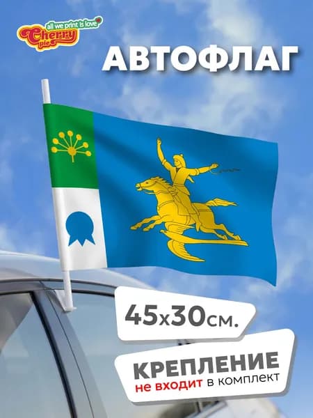 Флаг 45x30 Салават (Башкортостан)
