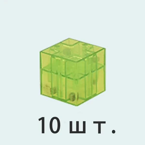 Набор геометрических фигур, 10 прозрачных магнитных кубов, STEM-игрушка для раннего развития, подарок для детей 3-6 лет