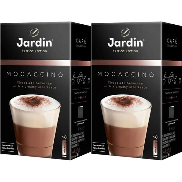 Кофейный напиток Jardin Moccaccino 3 в 1 растворимый 18 г х 8 шт, набор: 2 штуки