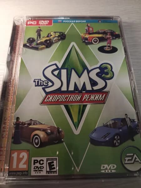 Диск с винтажной игрой для слабого ПК The SIMS 3 Скоростной режим
