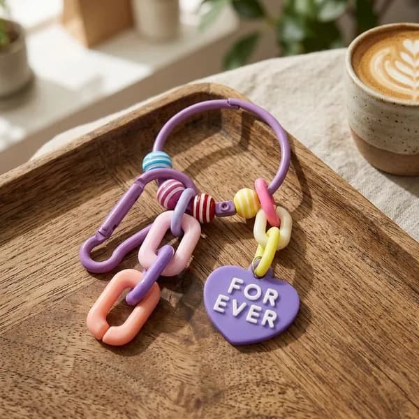 Брелок подвеска фиолетовый