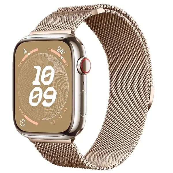 Ремешок с миланской петлей для Apple watch 9 8 7 41 мм 45 мм Ultra 2 49 мм, металлический ремешок Megnetic для iWatch 6543SE 44 мм 40 мм 42 мм