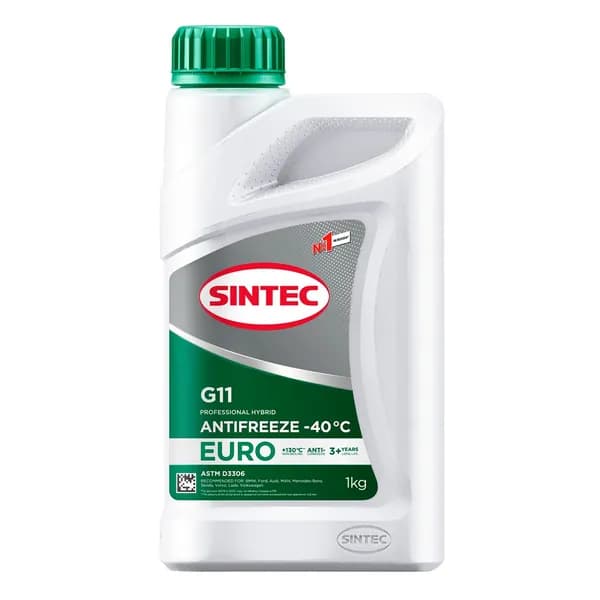 Антифриз готовый зеленый Euro G11 -40 1 кг 990553