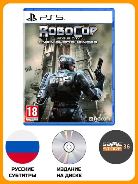 Игра RoboCop Rogue City Unfinished Business (PlayStation 5, Русские субтитры)
