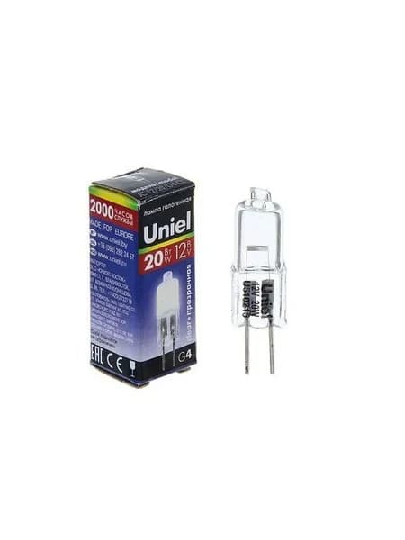 Uniel JC G4 220V 20W прозрачная JC-220/20/G4 CL 01822