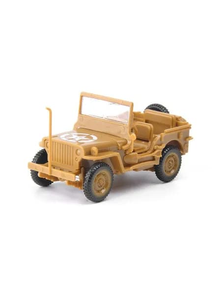 1/48 Сборная модель автомобиля Willis Jeep Cars WW2 DIY Пластиковые 3D головоломки