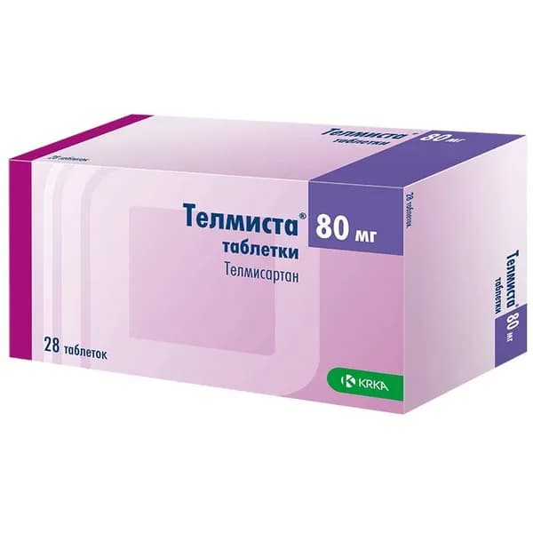 Телмиста таблетки 80 мг 28 шт
