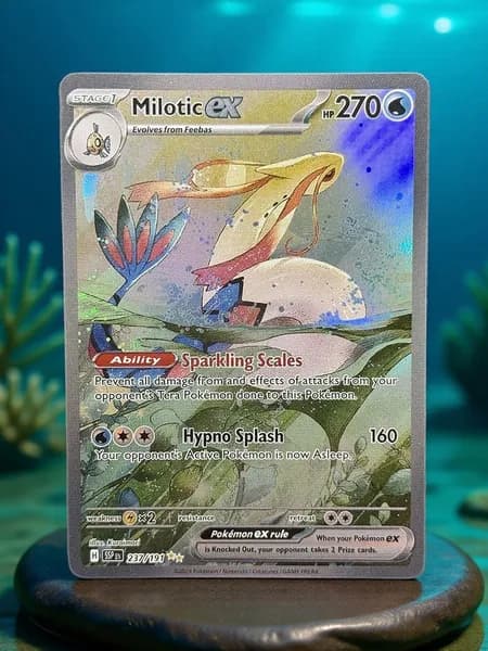 Портативные карты PKM X Настройка и прокси высококачественной Milotic ex Surging Sparks (SSP) #237