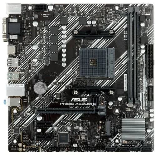 ASUS PRIME A520M-E/CSM [AM4, AMD A520, 2xDDR4-3200 МГц, 1xPCI-Ex16, 1xM.2, Micro-ATX], Материнская плата