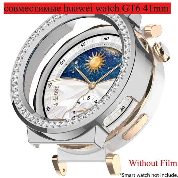 Металлический ремешок + рамка для ПК защитный чехол для huawei watch GT6 41 мм 46 мм