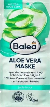 Balea маска для лица косметическая с алоэ вера (Aloe Vera), 2x8 мл