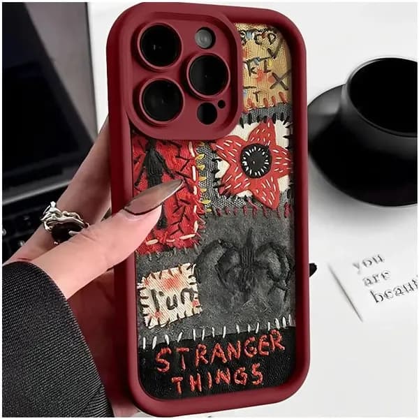 чехол для iPhone 17 PRO MAX с наклейками Stranger Things