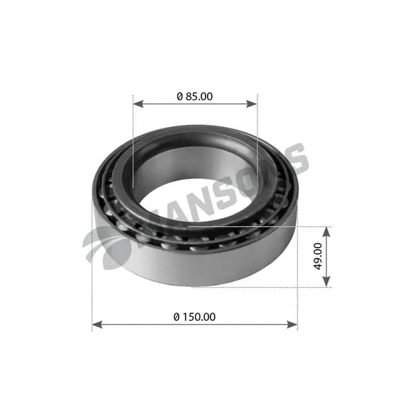 Подшипник роликовый! ступицы внутр. d85xd150x49mm /bpw,volvo MANSONS 300.033, oem 06324906600