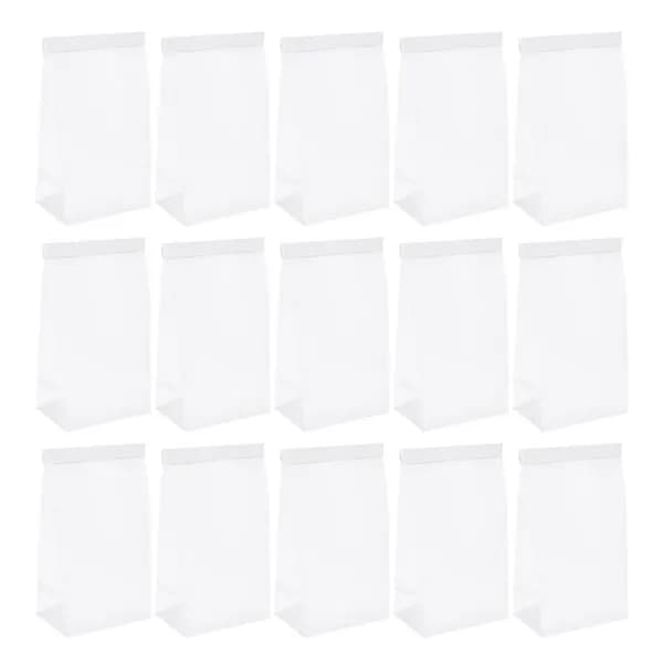 Одноразовые герметичные пакеты для рвоты из ламинированной бумаги белого цвета, набор 20 шт для путешествий и автомобиля