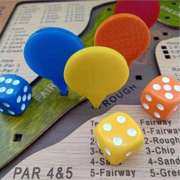 Деревянная настольная игра Дайс-гольф