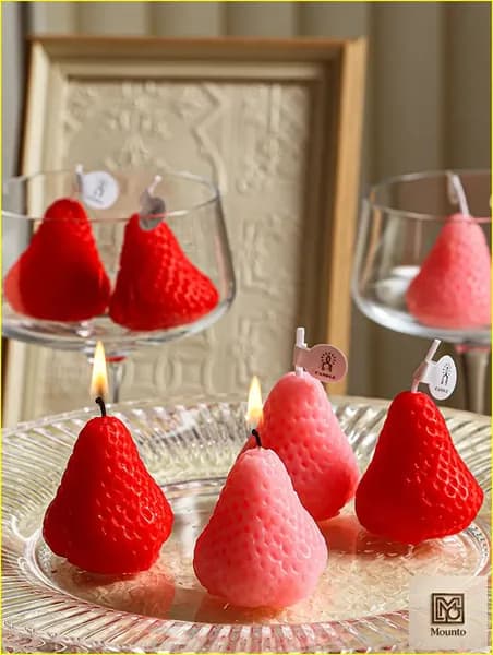 Mounto Свечи поминальные, 4.5 см х 3 см, 4 шт