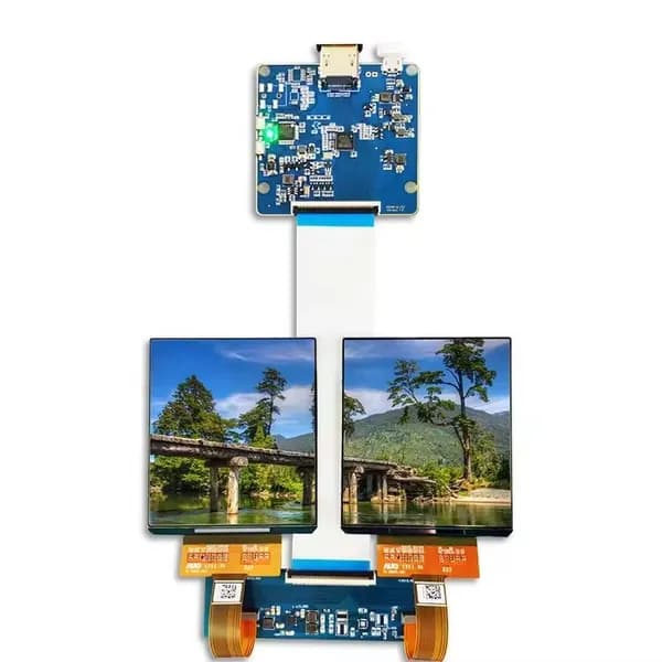 Wisecoco Пиксельный экран Экран OLED AMOLED Wisecco 3.81 дюйма для VR AR 1080x1200 90Hz MIPI, коричнево-красный