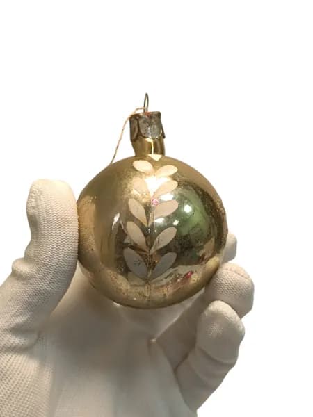 Советская винтажная елочная игрушка, Шар. Сделано в СССР.
