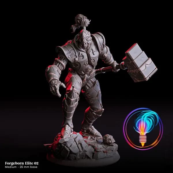 Фигурки для настольных игр, Элитный кузнерожденный 2, ДнД, Dangeon and Dragons, sci-fi, pathfinder. база 25mm