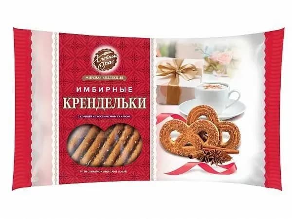 Печенье Имбирные Крендельки с корицей и тростниковым сахаром, 320 г, Хлебный спас