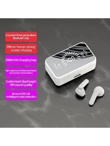 Наушники беспроводные с микрофоном 1More Airfree, Bluetooth, USB Type-C, белый