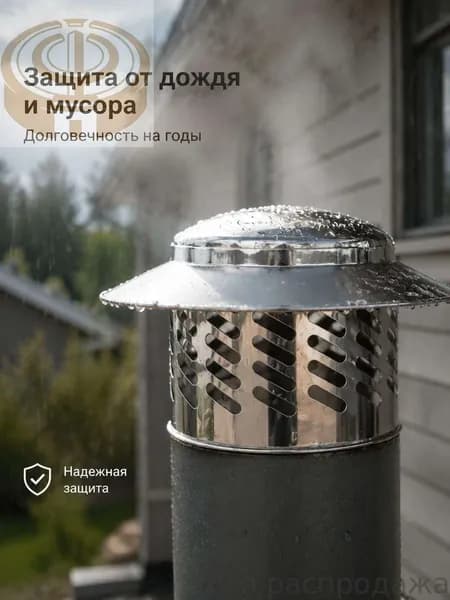 Колпак на трубу из нержавеющей стали 304, для 110 мм