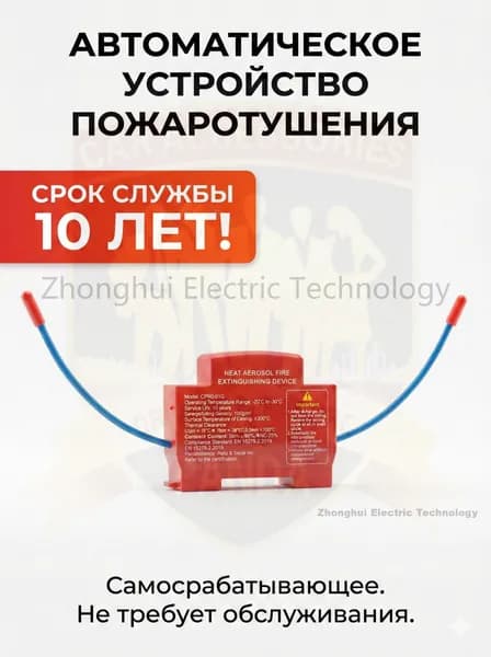 Огнетушитель аэрозольный в электрощит на DIN-рейку ORRO, автоматический самосрабатывающий, для дома и шкафа, 1-100 шт.