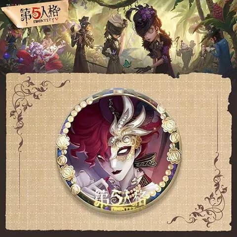 Новый значок Identity V в стиле аниме, гладкий лазерный ПЭТ-значок-кулон, 1 штука, 58 мм