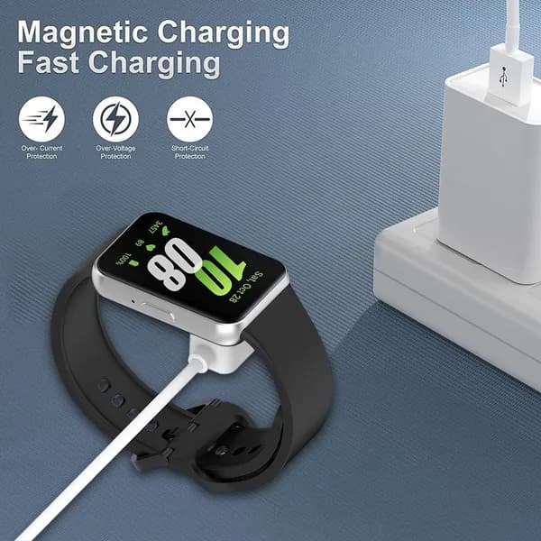 Кабель для фитнес-браслета Micro-USB 2.0 Type-B/Apple Lightning, USB Type-C, 1 м, белый