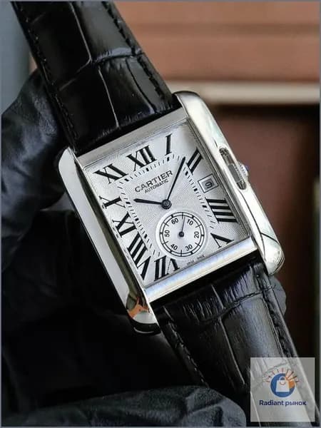 GARTIER Механические часы Cartier с римскими цифрами, женские белые часы 32,6 *25,7 мм, Европейская версия