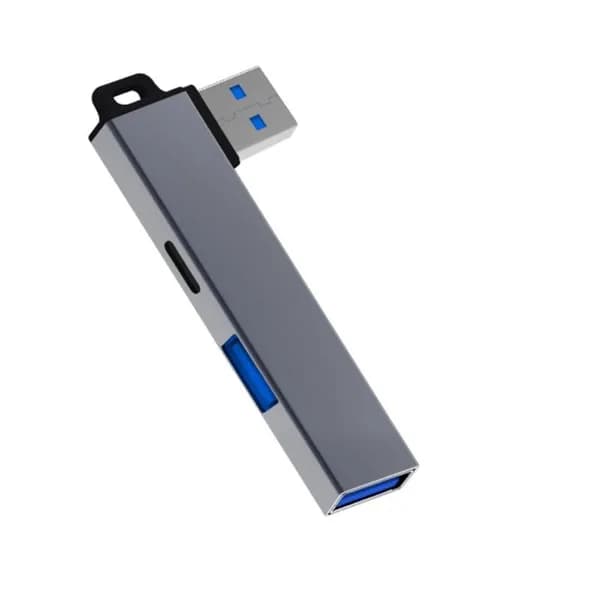 USB3.0 на Type C + 2 USB концентратор - серый