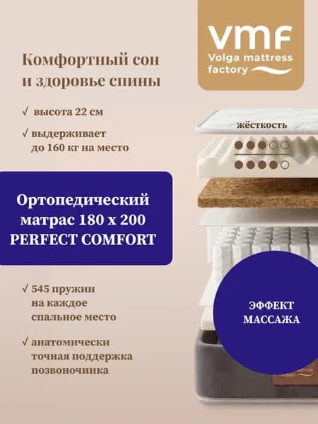 Матрас 180х200 ортопедический на кровать пружинный
